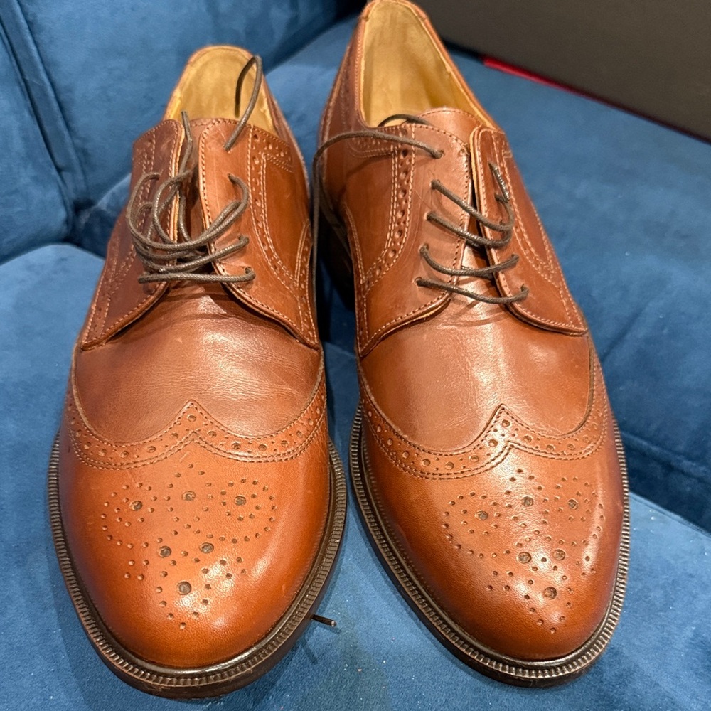 Alfani Tan Leather Men's Oxfords